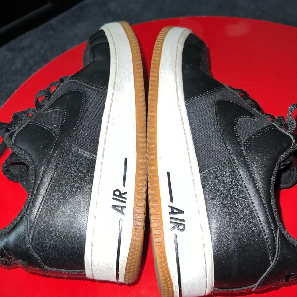 Nike Air Force 1 07’ Black/White/Gum - Sz 10 (Rare Deadstock) pre-owned - Picture 2 of 7
